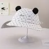 Moda Primavera/Verano 2026 Nuevo Sombrero de Pescador Estilo Coreano Fresco y Lindo Sombrero para el Sol para Niños y Niñas