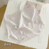 Saia Xiaolan M010 Bolinhas Retrô Algodão 100S Ultrafino de Fibra Longa Roupa Íntima Feminina Cintura Média Amiga da Pele Respirável Cueca Fio Dental Sem Costura