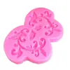 Molde de Silicona Líquida para Modelado de Enredadera de Flores de Enredadera Simétrica Vintage DIY Hecho a Mano Molde de Papel de Aluminio para Pastel Molde Decorativo para Hornear
