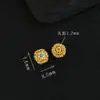 Serie de Accesorios de Flor de Ciruelo Chapados en Plata S925 por Todas Partes con Oro de 24 Quilates Joyería DIY Accesorios Clásicos Retro Chinos de Flor de Ciruelo