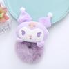 Lindo Clip de Pinza de Felpa de Dibujos Animados Kuromi Clip de Tiburón 3D para Mujeres, Diadema para Lavado de Cara y Maquillaje, Accesorio para el Cabello