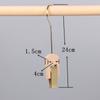 Clip Acrílico Transparente Gancho de Cristal Tienda de Ropa Gancho S de Madera Gancho S Decorativo de Madera Maciza Clip para Ropa Interior Calcetines