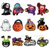 Zapatos de Agujeros de Halloween Zapatos Flor Hebilla de Zapato Cruz Sentido de Alta Gama Accesorios Pvc Fantasma Calabaza Amazon Producto Nuevo Transfronterizo