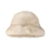 Sombrero de mujer de piel sintética de visón para otoño e invierno, sombrero de pescador de piel de visón cálido de moda estilo coreano, sombrero de cubo de felpa larga ligero y lujoso de moda, éxito transfronterizo