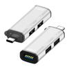 Mini divisor portátil USB-C 2.0 de 3 puertos 3.0 en línea HUB USB de expansión