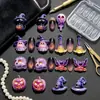 Acessórios de Halloween novos transfronteiriços de desenho animado, decorações 3D com gradiente de fantasma e caveira para nail art, materiais para nail art DIY, atacado