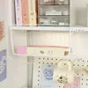 Cesta colgante de almacenamiento debajo de la mesa armario de dormitorio universitario estante organizador en capas mueble estante colgante para litera inferior de noche