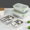 Caixa de Conservação de Aço Inoxidável 304 Caixa Especial para Armazenamento Congelado Tampa de Fruta Caixa de Almoço Geladeira Selada Freezer