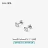 Aretes de Aleación de Titanio para Mujer, Perforación de Oreja, Clavos Médicos de Acero de Titanio para Hueso de la Oreja, Exquisitos Clavos para Cartílago con Circonita, No es Necesario Quitarse los Aretes para Dormir