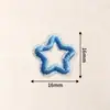 Parches Bordados de Corazón Hueco de Colores y Estrella de Cinco Puntas para Ropa y Bolsos Decoración DIY Parche Bordado por Computadora Fabricante