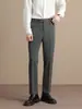 Maple House Ropa para Hombre / Pantalones Casuales de Vestir Hombres Pantalones de Nueve Puntos Hombres Pantalones Pequeños de Vestir Pierna Recta Caída Pantalones de Traje de Negocios Corte Ajustado