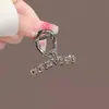 Nueva Entrada Clip de Garra Flor de Pedrería de Lujo tamaño pequeño Clip de Tiburón Elegante Pasador para la Mitad del Cabello Clip para Flequillo