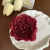Foto de Atardecer en la Playa Accesorios para el Cabello Hermosa Horquilla de Flor Roja Pinza Lateral Pinza para el Flequillo Horquilla de Flor Tocado para Mujeres