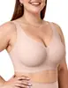 Sutiã Xcutting Feminino Sem Fio com Suporte Macio, Cobertura Total, Estampa de Leopardo Rosa, Roupa Íntima Sem Costura Plus Size, Com Aro Macio