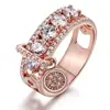Huajie Venta Caliente Transfronteriza Moda Europea y Americana Anillos Creativos para Mujer Anillos Chapados en Diamante Fabricantes de Anillos Mayoreo