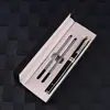 Set de Caja de Regalo Lista para Usar Pluma Fuente de Gama Alta Negra Lacada Bolígrafo de Firma Regalo Publicitario Bolígrafo Metálico Premium Grabado