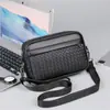 Bolso de Mano Transfronterizo para Hombre con Múltiples Bolsillos, Bolso de Mano de Negocios con Textura de Alta Calidad, Resistente al Desgaste, Ligero, Bolso Cruzado de un Solo Hombro para Hombre