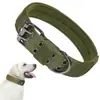 Coleira Tática para Treinamento de Cães de Estimação Transfronteiriça, Coleira Tática de Nylon Ajustável Anti-Mordida para Cães Grandes