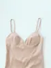 Exportación Transfronteriza Ropa de Mujer 2025 Otoño Nueva Ropa de Mujer Otoño Nuevo Estilo Europeo y Americano Moda Vestido de Tirantes Color Sólido
