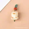 Pulsera de Colgante Pequeño Trenzado Hecho a Mano Fruta de Marfil Bodhi, Accesorio Coleccionable, Dijes con Cuentas, Componente de Joyería