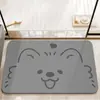 Alfombrilla absorbente de secado rápido para baño, alfombrilla suave de tierra de diatomeas, alfombrilla absorbente para baño, alfombrilla de cocina, felpudo, felpudo antideslizante