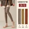Calcetines Largos Gruesos con Forro de Felpa para Mujer, Calcetines Calientes hasta la Rodilla para Invierno, Calentadores de Piernas Resistentes al Frío