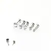 Mini clavo pequeño para hueso de la oreja de acero de titanio, aguja fina, base plana, clavo pequeño para la oreja, varilla fina, clavo para cartílago, grosor de 1.2 mm, clavo para el labio