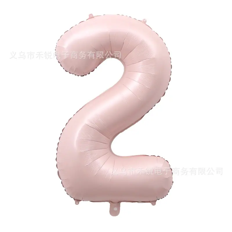 32寸中号婴儿粉数字2