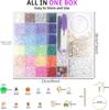 Popular Transfronteiriço Conjunto de Argila Macia de 28 Grades Caixa Kit para Fazer Joias Contas Soltas Acessórios para Pulseiras Contas DIY