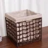Cesta de Almacenamiento Hecha de Jacinto de Agua Tejido, Cesta de Almacenamiento Plegable Hecha a Mano, Más Vendida en Amazon, Almacenamiento Natural para Exteriores para Acampar