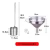 Acero Inoxidable 304 Uso en Bodega Cucharón para Vino Dispensador de Vino Pala para Vino Elevador de Vino Terminal de Vino de 3 Jin 5 Jin Embudo de Diámetro Grande