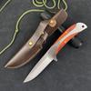 Cuchillo recto multifunción para acampar, cuchillo para exteriores, cuchillo de supervivencia y anticuerpo, cuchillo portátil, cuchillo de fruta de alta dureza, cuchillo afilado para cortar carne.