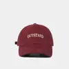 Gorra de Béisbol Color Borgoña Estilo Coreano de Algodón Puro para Mujer, Oversize y de Corte Profundo con Visera Rígida, Visera Ancha que Hace que la Cara Parezca Más Pequeña, Gorra Deportiva Versátil para Hombre