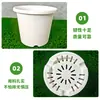 Maceta Gruesa de Control de Raíces para Todas las Estaciones, Estilo Nórdico, Maceta Grande de Plástico de Resina de Galón Simple para Rosas y Plantas Verdes, Venta al por Mayor