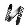 Correa de guitarra para guitarras acústicas y eléctricas, bajo, ensanchada y engrosada, no requiere agujeros, correa de poliéster estampada, unisex