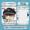 Luz y noche anime tarjetero periférico tarjeta de comida de campus tarjeta de estudiante tarjeta de metro autobús transferencia de jardín de niños tarjetero anti-pérdida