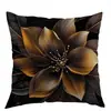 Nueva Funda de Almohada Floral Dorada de Primavera Adecuada para Todas las Decoraciones de Habitaciones, Directamente del Fabricante