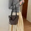 Bolso Cubo de Bloques de Color de Moda para Mujer 2026 Nuevo Modelo Bolso de Mano de Lujo Ligero Gran Capacidad Bolso de Hombro Cruzado