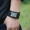 Accesorios de Cuero para Mano de Hombre Punk Europeo y Americano, Accesorios Populares Transfronterizos, Venta Directa de Fábrica, Pulsera Nueva Retro Trenzada de Piel de Vaca