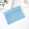 Bolsa para Lápices Lecai de 12 Colores con Tres Agujeros, Bolsa para Papelería B5, Bolsa para Documentos, Transparente Transfronteriza, Gran Capacidad, Bolsa de Almacenamiento con Tres Agujeros