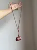 Collar de Cuentas de Corazón Colorido Estilo Étnico para Mujer, Cadena para Clavícula de Doble Capa con Cuerda Trenzada Marrón de Gama Alta de Nicho