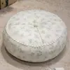 Estilo coreano Pastoral Floral Hilo de tres capas Vaporera Estera Cojín Estera Tatami Cojín para silla Cojín para silla de comedor Suave