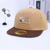 Gorras para Niños, Gorras de Béisbol, Estilos de Primavera y Otoño, Gorras Hip-Hop de Colores Combinados con Parche de Letra K Europeo y Americano, Gorras de Béisbol para Street Dance, Exportación