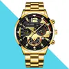 Tendencia de comercio exterior explosión simple casual reloj de pulsera para hombre aleación acero correa calendario reloj manecillas luminosas reloj de cuarzo venta al por mayor