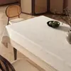 Mantel estilo wabi-sabi, impermeable, a prueba de aceite, lavable, resistente al calor, mantel estilo japonés, lujo ligero, sensación de alta gama, paño protector para mesa de centro de sala de estar