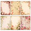 Preço FixoCompra Direta Transfronteiriça 12 Folhas/Pacote Tema Gradiente Floral Papel de Material Flores de Papel Materiais para Embalagem de Presente Floral