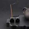 Suporte Quadrado para Incenso de Pedra Ágata Cristal Roxo Rosa Branco Base para Incenso Pedra de Aromaterapia de Cristal Inserto para Incenso Móveis para Casa
