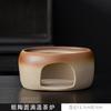 Set de Estufa de Té de Madera Estilo Japonés con Base para Tetera, Calentamiento con Vela, Estufa de Té para Exteriores, Tetera y Tazas de Té Juego Completo
