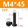 Tornillos M2M3M4M5M6M8 Negros de Acero Inoxidable 304, Tornillos de Cabeza Redonda Phillips, Tornillos para Máquina de Cabeza Plana Zincados Negros