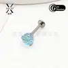 F136 Zircón Super Brillante Bola de Discoteca Clavo para Cartílago de la Oreja Bombilla Pequeña Clavo para Oreja Aleación de Titanio G23 Clavo para Lengua Clavo para Ombligo Accesorios